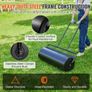 Lawn Roller, 17 Gallon Sand/Water Filled Yard Roller, Steel Sod Roller with Easy-turn Plug and U-Shaped Ergonomic Handle for Convenient Push and Pull, for Lawn, Garden, Farm, Park, Black Image 4