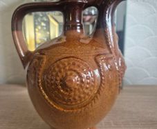 Vintage Bulgarian Troyan Ceramic Pitcher / Jug (1980s)