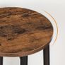 Vintage Bar Stools Set Counter Stool with Footrest, Industrial Style Bar Stool Image 4