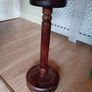 antique french mid century mahogany plant stand Image 9