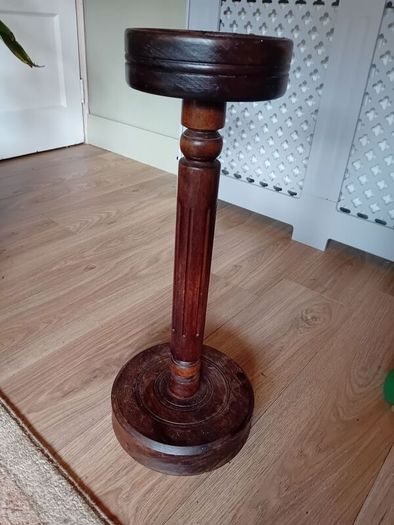 antique french mid century mahogany plant stand