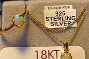Rare Ethiopian Welo Opal 2 Piece Set