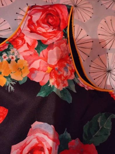 name it black floral dress, 12 yrs