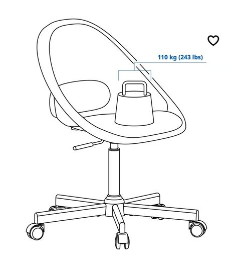 White Swivel Chair