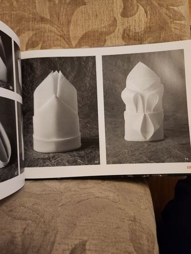 Folded Beauty. The Art Of Napkin Folding.  By John Sallas. Beautiful Illustrated Large Volume Hardbacks In Good Condition. 36.