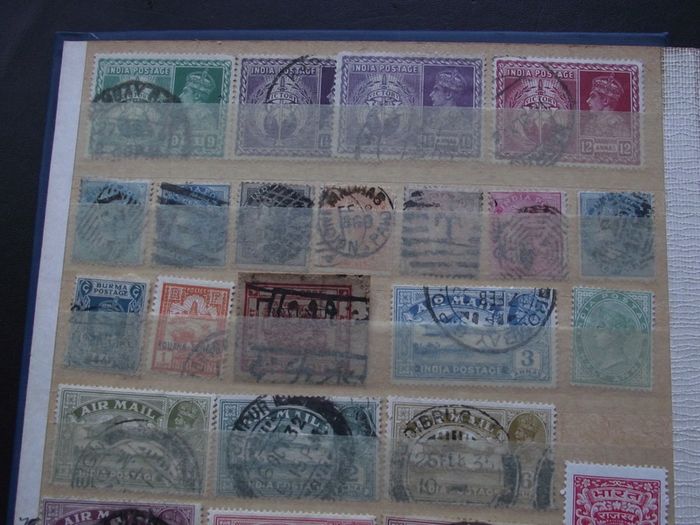 A nice collection of Stamps from India, presented in the album #7