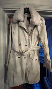 River Island Leather Effect Coat