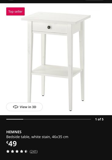 x2 IKEA Hemnes Nightstands