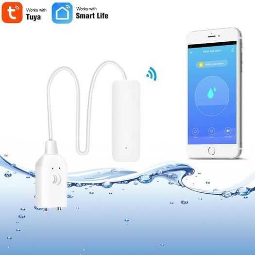 Home Alarm Water Leakage Alarm Independent WIFI Water Leak Sensor Detector Flood Alert Overflow Security Alarm System