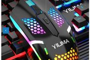 Yilima QS103 Colorful RGB Light Wired Gaming Mouse