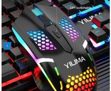 Yilima QS103 Colorful RGB Light Wired Gaming Mouse