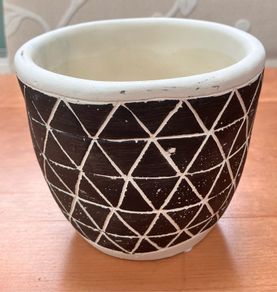 New Black&Cream Indoor Plant Pot