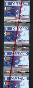 1993 Ireland 10 unit Communications '93 fair, sponsored by Cable & Wireless Strip of 14 (Gemplus GEM1) Call Card Mint in Packaging
