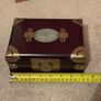 Vintage Chinese brass mounted rosewood jewellery box Image 4