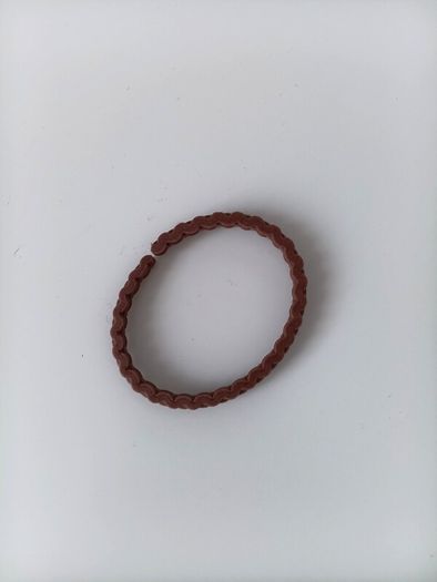 Bracelet made with hazelnuts