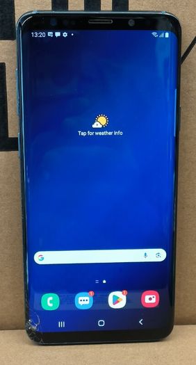 Samsung Galaxy S9+ Plus Blue 128GB 6GB RAM Unlocked (Screen Has a Crack)