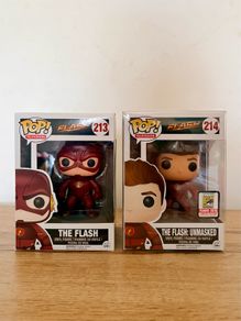 Flash & Flash Unmasked Set - SDCC - DC - Funko Pop