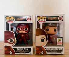 Flash & Flash Unmasked Set - SDCC - DC - Funko Pop