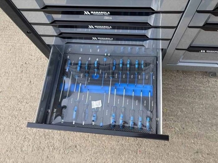 12 Drawer toolbox full of tools+free impact socket set