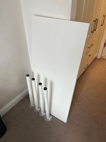 IKEA Linnmon table with Olov legs