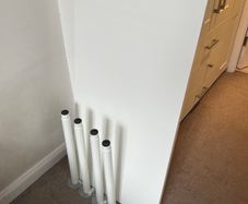 IKEA Linnmon table with Olov legs