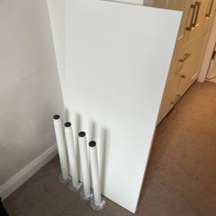 IKEA Linnmon table with Olov legs