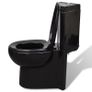 WC Ceramic Toilet Bathroom Corner Toilet Black Image 4