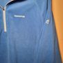 womens CRAGHOPPERS fleece Quarter zip top sweater jumper Size UK 14 EU 40 light blue white Image 3