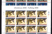 2008 Ireland Christmas Commemorative Stamps Sheetlet Plate 1B1B1B1B Mint Never Hinged (MNH)