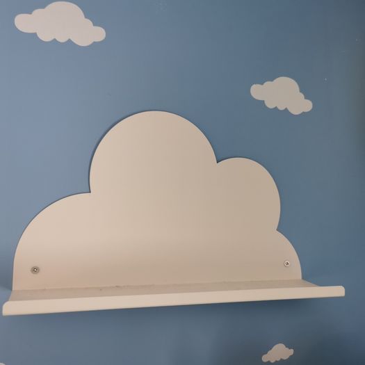 2 Cloud Shaped Wall Shelves