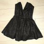 Sparkling short strapless evening dress with straps, black, size 8 Image 5