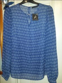 BNWT Blue Atmosphere Blouse size UK10 EUR38 Postage included