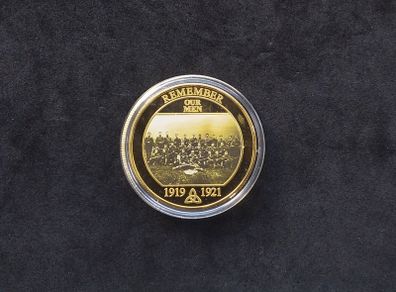 War of Independence "Remember Our Men" 24k Gold Layered Medal - Dublin Mint