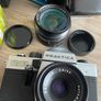 Praktica PM3 film camera 50mm 2.8  & 2 x lens Image 2