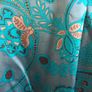RARE BNWT Karen Millen Teal Paisley Silk Maxi Dress Image 6