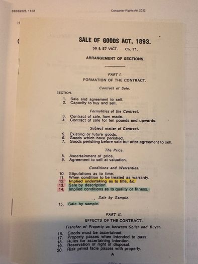 FE 1 Law of Contract Manual + Legislation