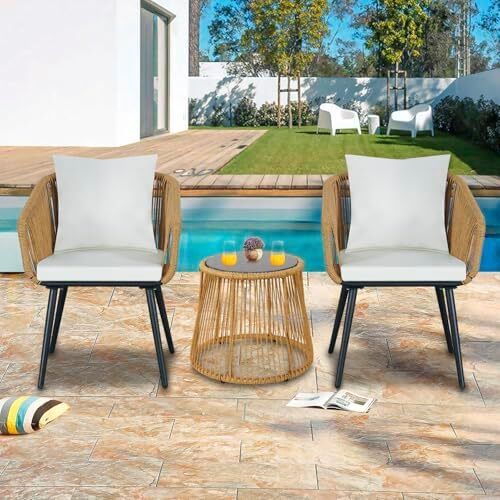 3 Piece Outdoor Patio Furniture Set