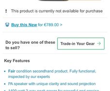 RCF Active 15" Speakers