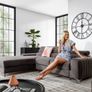 Luxury couch beautiful design corner sofa bed GRAYS Image 2