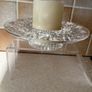 Waterford Crystal Glass Bethany Round Candle Holder & Rosslare 8" Plate Image 5