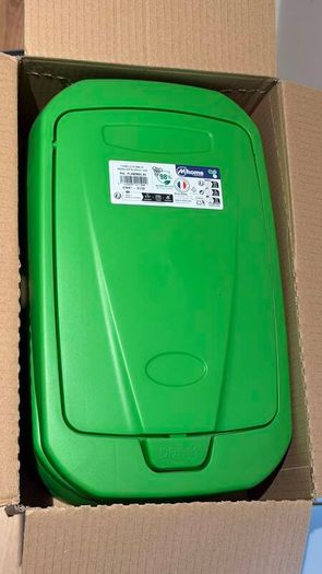 Brand New 25L Recycling Bin with Green Lid -Never Used