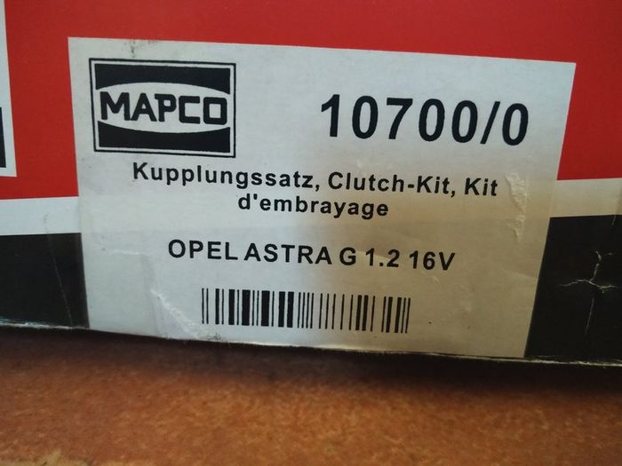 Opel / Vauxhall 2 pieces clutch kit (190mm)
