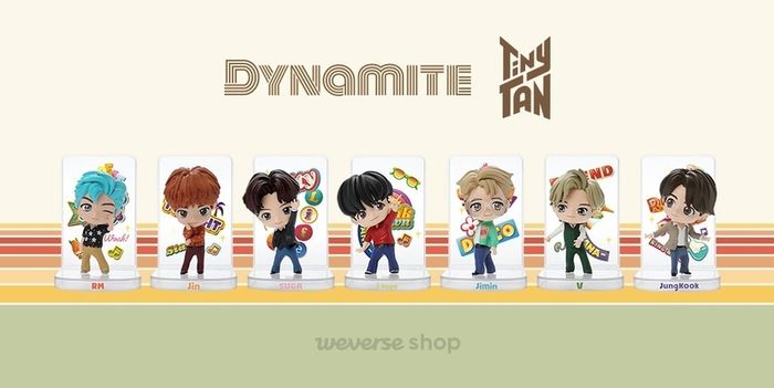 Original BTS Tiny Tan Dynamite figures