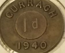WWII Curragh Internment Camp 1d Token (1940)