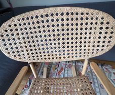 Rocking chair hand woven rattan IKEA