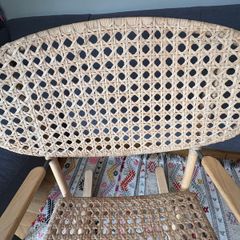Rocking chair hand woven rattan IKEA