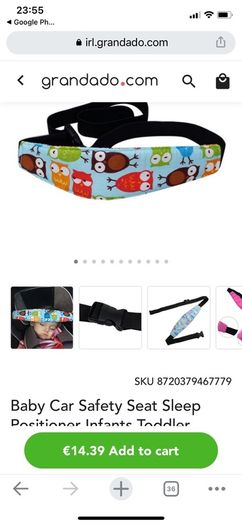Brand new Car seat sleep positioner