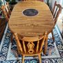 Solid Oak Extendable Dining Table and Chairs excellent Condition Image 6