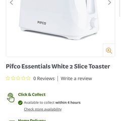 Pifco toaster