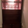 Wood glass cabinet/display with lights, coffee table Image 3